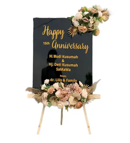 Papan Bunga Akrilik Mendung